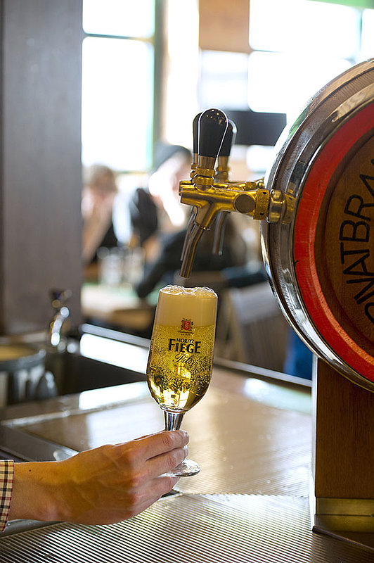 Qualität „made im Ruhrgebiet“ – das gilt fürs Bier, aber auch für die IT Sicherheit von G DATA Zapfanlage Moritz Fiege Bier