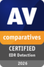 Logo AV Comparatives, "Certified EDR Detection", Logo AV Comparatives, "Certified EDR Detection",