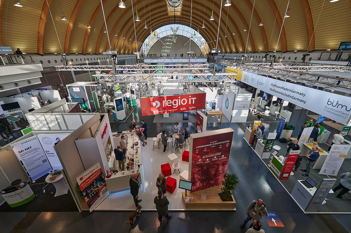 Blick auf die Messe KommDigitale