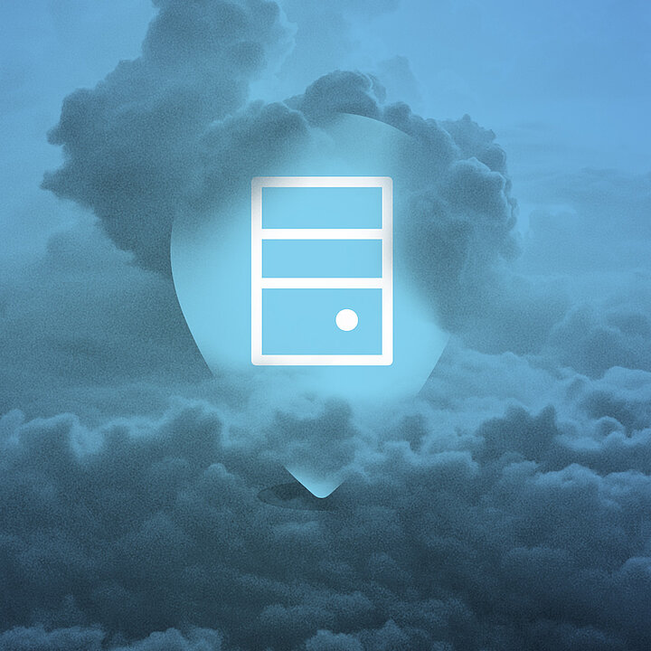 Der Datenspeicher in den Wolken.