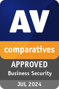 AV Comparatives Logo Avanced+ Malware Protection für G DATA
