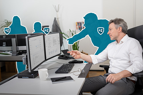 Fachleute eines SOC Service zeigen dem Kunden, wie ein Angreifer ins System kam.